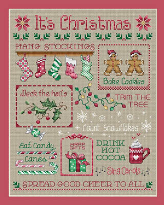 Sue Hillis It's Christmas, L419 cross stitch pattern