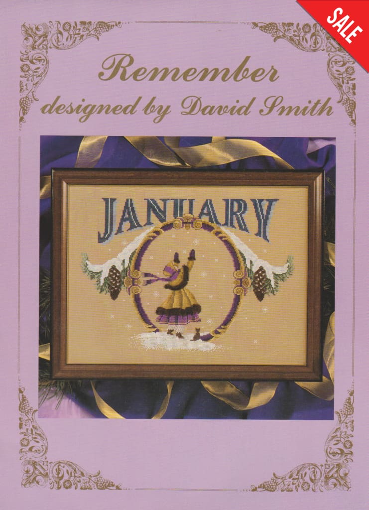 David Smith Remember January cross stitch pattern