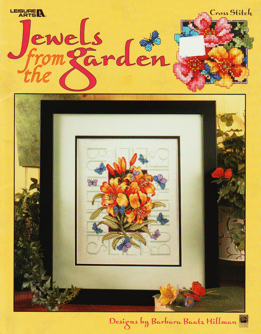 Leisure Arts Jewels from the Garden 3413 cross stitch flower pattern