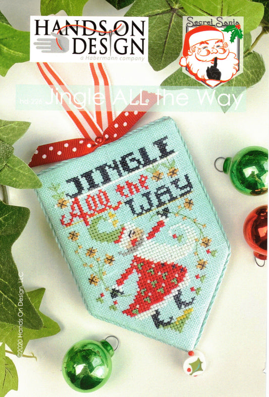 Hands on Design Jingle All the Way - Secret Santa christmas cross stitch pattern