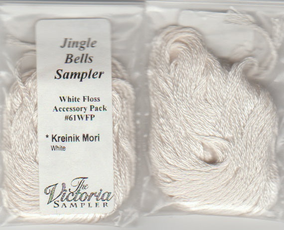 Victoria Sampler Jingle Bells Sampler White Floss 61WFP Accessory Pack