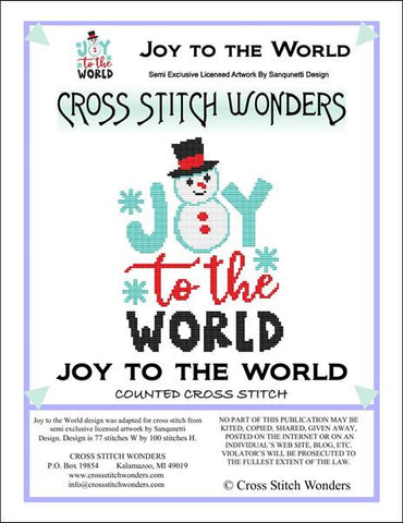 Cross Stitch Wonders Carolyn Manning Joy To The World Christmas Cross stitch pattern