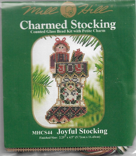Mill Hill Joyful Stocking MHCS44 christmas stocking beaded cross stitch kit