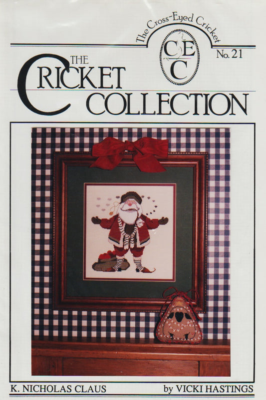 Cricket Collection K. Nicholas Claus 21 christmas cross stitch pattern