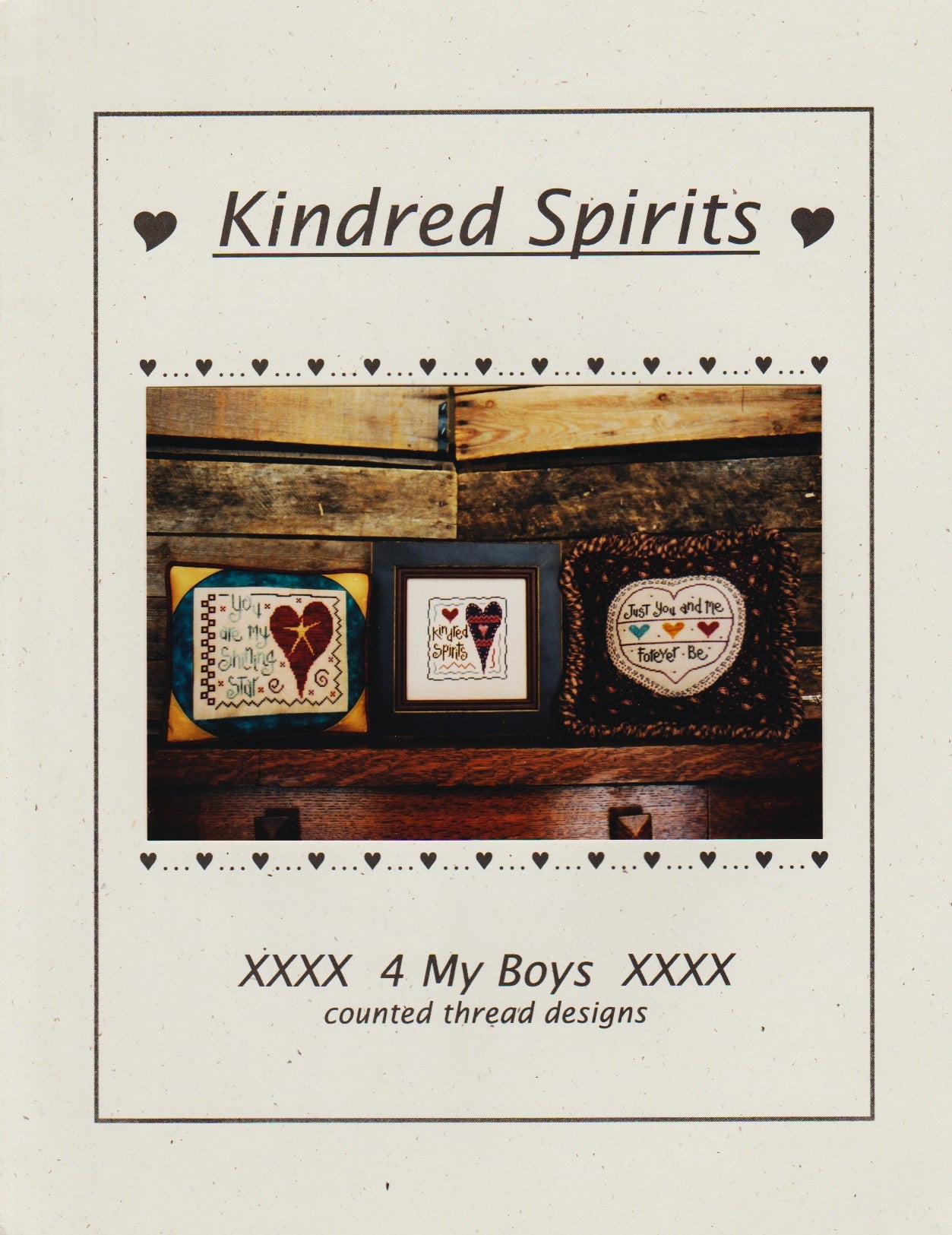 4 My Boys Kindred Spirits cross stitch pattern