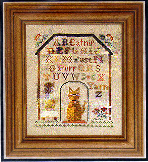 Little House Needleworks Kitty Cottage Sampler cross styitch pattern