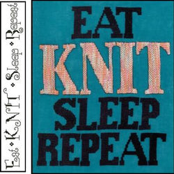 X's & Oh's Knit Repeat cross stitch pattern
