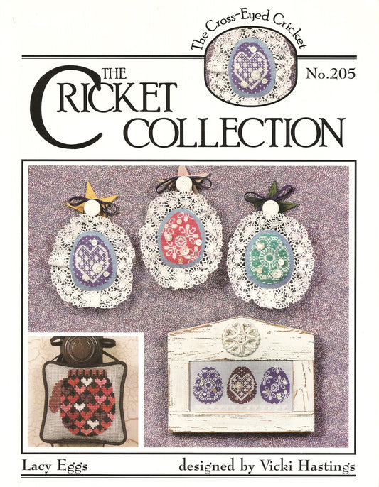 Cricket Collection Lacy Eggs Easter cross stitch pattern