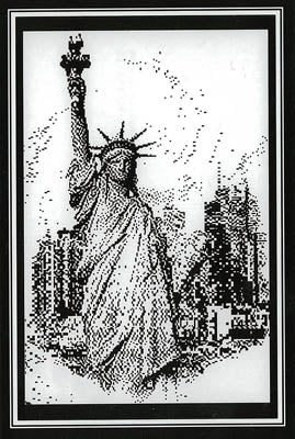 Ronnie Rowes Lady Liberty cross stitch pattern