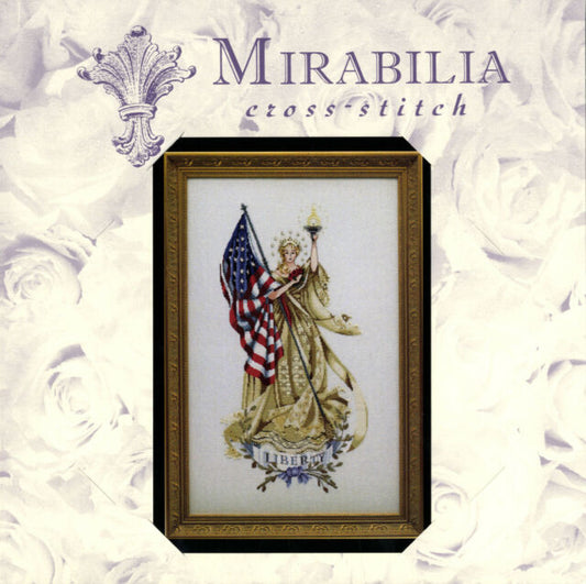 Mirabilia Lady Of The Flag MD62 cross stitch pattern