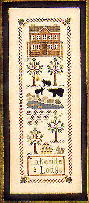 Little House Needleworks Lakeside Lodge cross stitch pattern