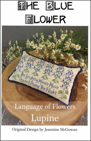 The Blue Flower Language Of Flowers Lupine cross stitch pattern