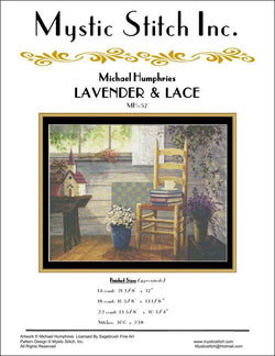 Mystic Stitch Lavender & Lace MH-57 cross stitch pattern