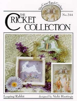 Cricket Collection Leaping Rabbit 244 Easter cross stitch pattern