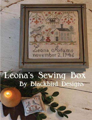 Blackbird Designs Leona's Sewing Box cross stitch pattern