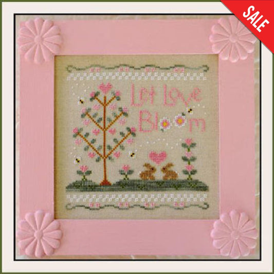 Country Cottage Needleworks Let Love Bloom CCN72 cross stitch pattern