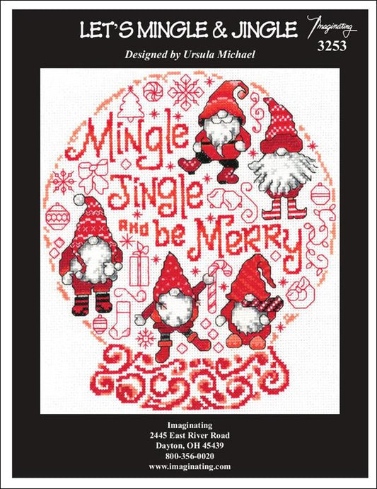 Imaginating Let's Mingle & Jingle 3253 christmas cross stitch pattern