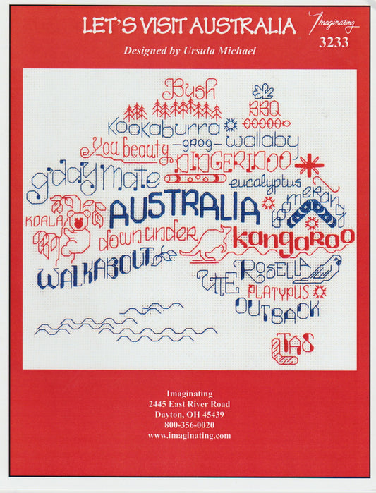 Imaginating Let's Visit Australia 3233 cross stitch pattern