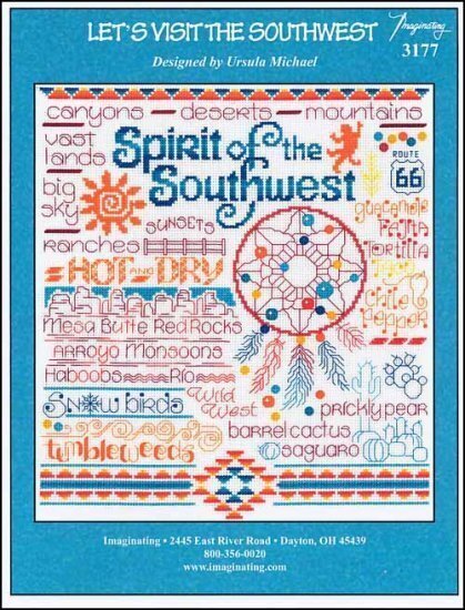 Imaginating Let's Visit the Southwest 3177 cross stitch pattern