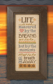 Lizzie Kate Life is Not Measured LK160 cross stitch pattern