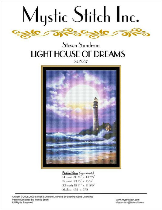 Mystic Stitch Light House Of Dreams II SUN-07 cross stitch pattern