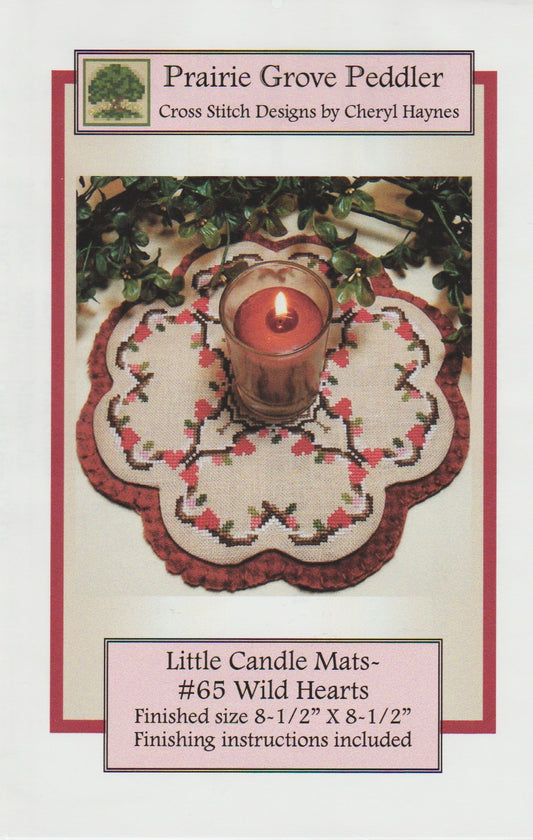 Little Candle Mats Wild Hearts pattern