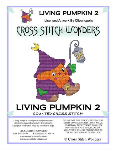 Cross Stitch Wonders Marcia Manning Living Pumpkin 2 Cross stitch pattern