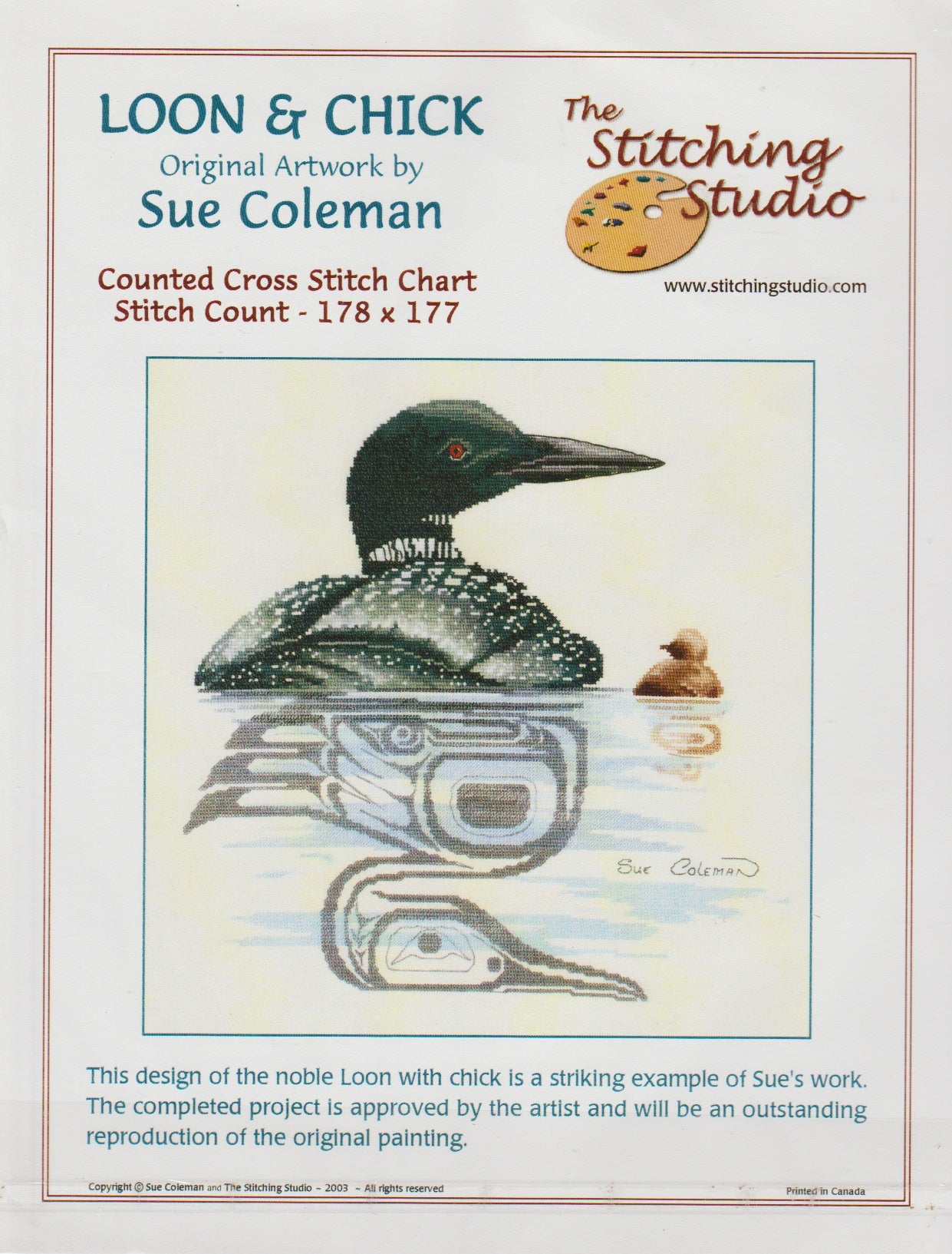 Loon & Chick pattern – Sandra's Stitch Stash