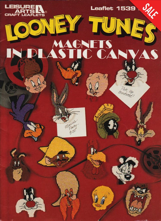 Leisure Arts Looney Toons Magnets in Plastic Canvas 1539 pattern