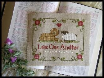 Little House Needleworks Love One Another cross stitch pattern