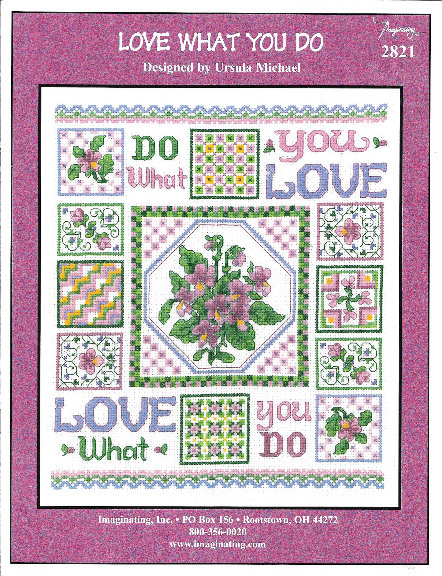 Imaginating Love What You Do 2821 cross stitch pattern