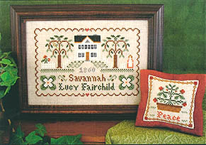little house needleworks Lucy Fairchild 1860 crosss stitch pattern