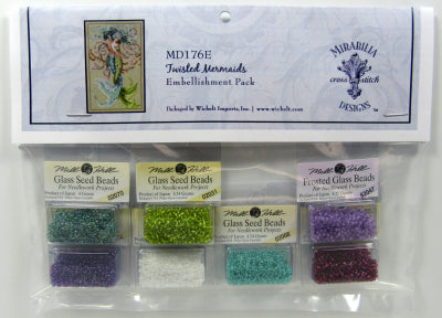 Mill Hill twisted mermaid MD176E embellishment pack