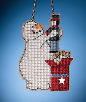 Mill Hill Wishing Snowman 16-2131 christmas beaded cross stitch kit