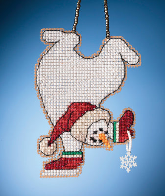 Mill Hill Tumbling Snowman 16-2134 christmas beaded cross stitch kit