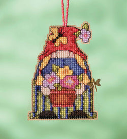 Mill Hill Garden Girl Gnome MH16-2213 beaded cross stitch kit