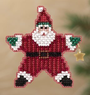 Mill Hill Star Santa 18-1301 beaded cross stitch kit