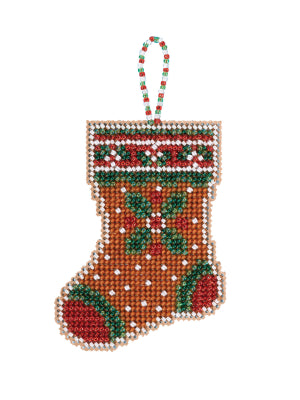 Mill Hill Gingerbread Stocking 21-2112 christmas beaded cross stitch ornament kit