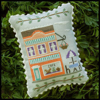 Country Cottage Needleworks Main Street Cafe cross stitch pattern