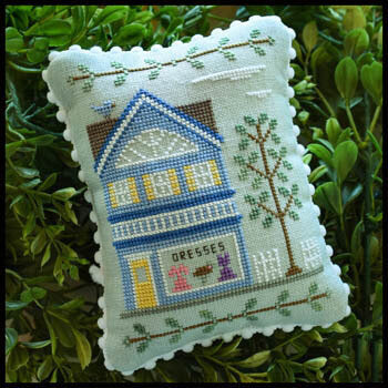 Country Cottage Needleworks Main Street Dress Shop cross stitch pattern