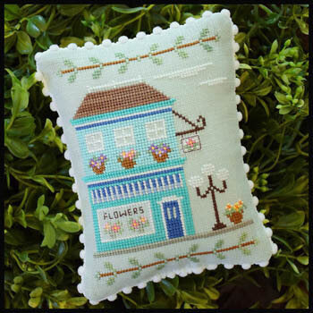 Country Cottage Needleworks Main Street Flower Shop cross stitch pattern