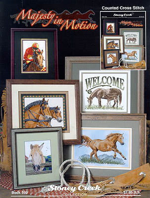 Stoney Creek Majesty in Motion BK393 horse cross stitch booklet