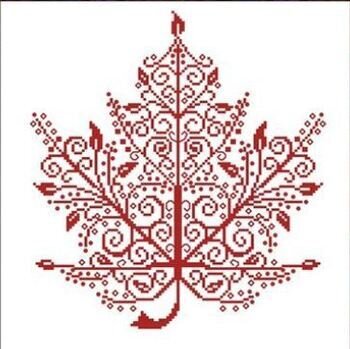Allessandra Adelaide Maple Leaf cross stitch pattern