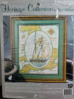 JCA Mapping The Seas 03226 cross stitch kit
