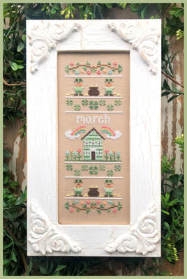 Country Cottage Needleworks March - Sampler of the Month cross stitch pattern