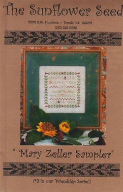 The Sunflower Seed Mary Zeller Sampler cross stitch pattern
