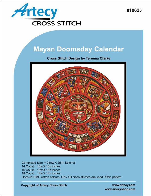 Artecy Mayan Doomsday Calendar 10625 native american cross stitch pattern