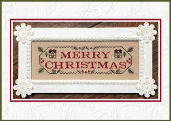 County Cottage Merry Christmas 136 cross stitch pattern