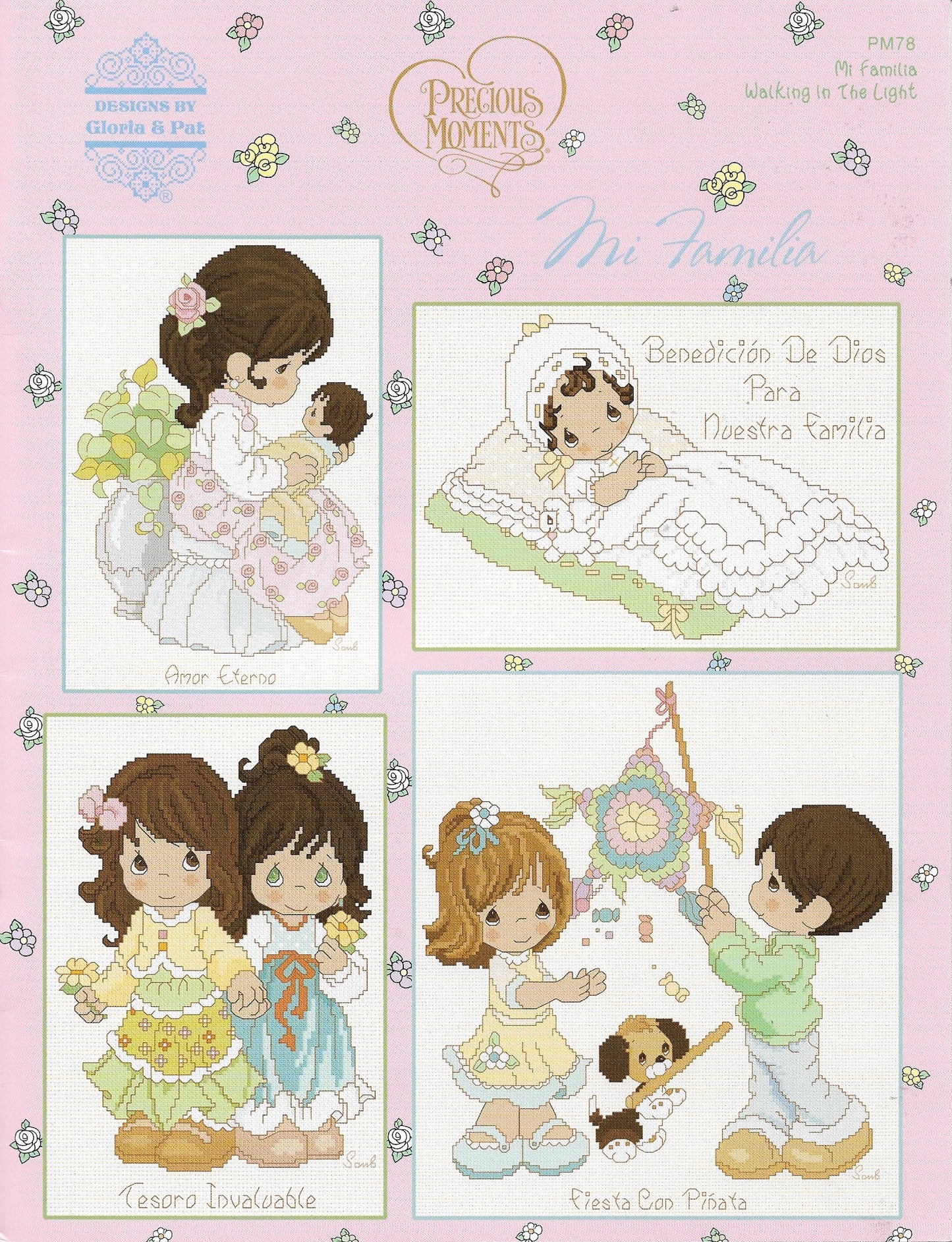 Gloria & Pat Mi Familia Precious Moments  cross stitch pattern