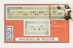 Hinzeit Mini Block ABC Welcome cross stitrch pattern